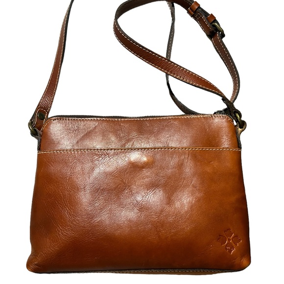 Patricia Nash Boho Vintage Tooled Brown Leather Crossbody Purse Bag - Picture 3 of 7